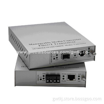 10/100M Manageable Media Converter, Supports WEB, SNMP, CIL Management Types